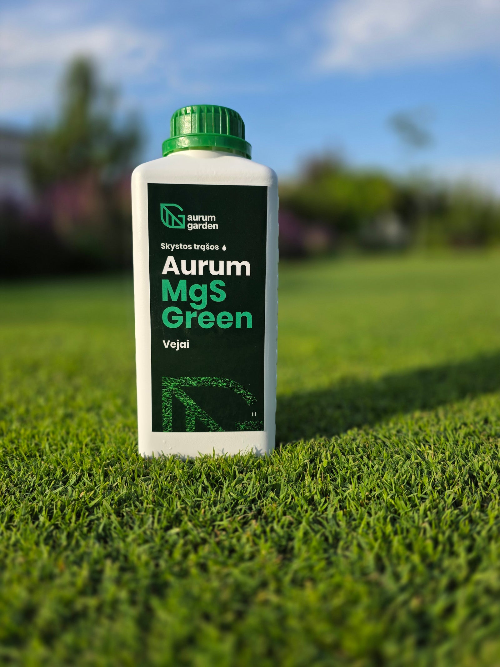 Vejoje stovinti Aurum MgSGreen produkto pakuotė